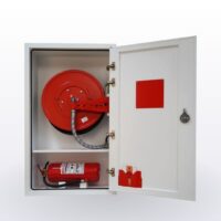 Two cabin firebox + hose reel and fire extinguishing