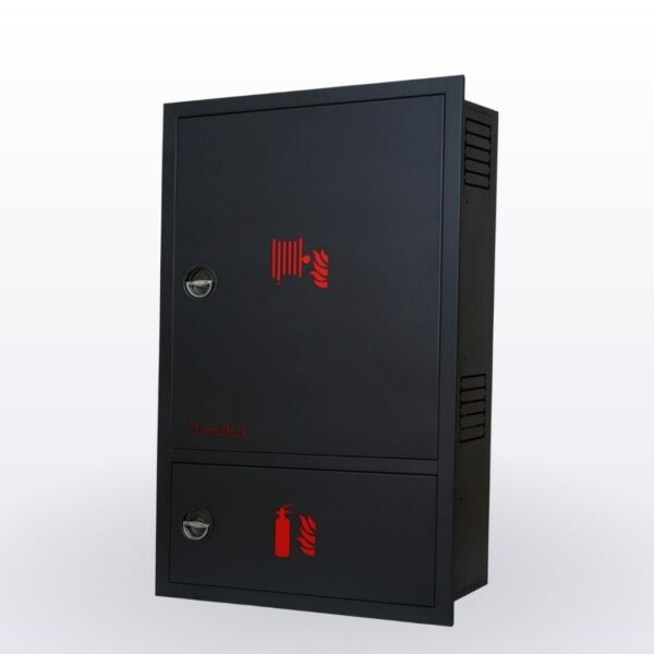 Two cabin firebox + hose reel and fire extinguishing