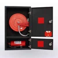 Two cabin firebox + hose reel and fire extinguishing