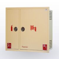 Two cabin firebox + hose reel and fire extinguishing