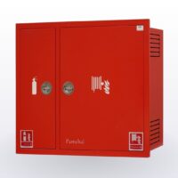 Two cabin firebox + hose reel and fire extinguishing