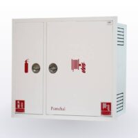 Two cabin firebox + hose reel and fire extinguishing